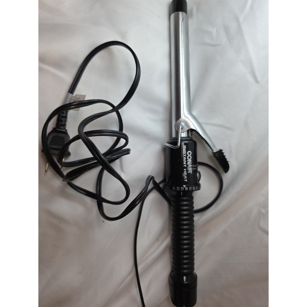 Conair 1/2 Inch Instant Heat Curling Iron Good Working Condition Preowned